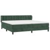 Cama Doble | Cama Para Adultos | Cama Box Spring Con Colchón Terciopelo Verde Oscuro 200x200 Cm Cfw9959147