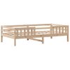 Cama Individual | Cama Para Adultos | Estructura Cama Con Techo Madera Maciza De Pino 90x190 Cm Cfw7886045