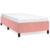 Cama Individual | Cama Para Adultos | Estructura De Cama De Terciopelo Rosa 90x190 Cm Cfw7198210