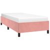 Cama Individual | Cama Para Adultos | Estructura De Cama De Terciopelo Rosa 90x190 Cm Cfw7198210