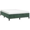 Cama Doble | Cama Para Adultos | Estructura De Cama De Terciopelo Verde 140x200 Cm Cfw4723092