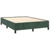 Cama Doble | Cama Para Adultos | Estructura De Cama De Terciopelo Verde 140x200 Cm Cfw4723092