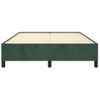 Cama Doble | Cama Para Adultos | Estructura De Cama De Terciopelo Verde 140x200 Cm Cfw4723092