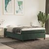 Cama Doble | Cama Para Adultos | Estructura De Cama De Terciopelo Verde 140x200 Cm Cfw1777938