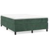 Cama Doble | Cama Para Adultos | Estructura De Cama De Terciopelo Verde 140x200 Cm Cfw1777938