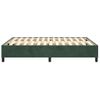 Cama Doble | Cama Para Adultos | Estructura De Cama De Terciopelo Verde 140x200 Cm Cfw1777938