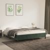 Cama Doble | Cama Para Adultos | Estructura De Cama De Terciopelo Verde 160x200 Cm Cfw1905025