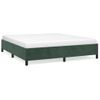 Cama Doble | Cama Para Adultos | Estructura De Cama De Terciopelo Verde 160x200 Cm Cfw1905025