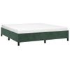 Cama Doble | Cama Para Adultos | Estructura De Cama De Terciopelo Verde 160x200 Cm Cfw1905025