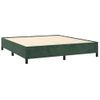 Cama Doble | Cama Para Adultos | Estructura De Cama De Terciopelo Verde 160x200 Cm Cfw1905025