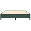 Cama Doble | Cama Para Adultos | Estructura De Cama De Terciopelo Verde 160x200 Cm Cfw1905025