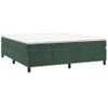 Cama Doble | Cama Para Adultos | Estructura De Cama De Terciopelo Verde 160x200 Cm Cfw4428906