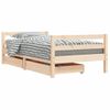 Cama Individual | Estructura De Cama Infantil Con Cajones Madera De Pino 80x160cm Cfw2515156