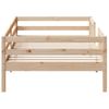 Cama Individual | Cama Para Adultos | Estructura De Cama Madera Maciza De Pino 75x190 Cm Cfw6362400