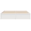 Cama Doble | Cama Para Adultos | Estructura De Cama Madera Maciza De Pino Blanco 180x200 Cm Cfw8302281