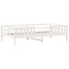 Cama Individual | Cama Para Adultos | Estructura De Cama Madera Maciza De Pino Blanco 75x190 Cm Cfw4804820