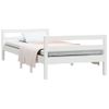 Cama Individual | Cama Para Adultos | Estructura De Cama Madera Maciza De Pino Blanco 75x190 Cm Cfw8294204