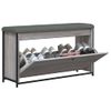 Banco Zapatero | Mueble Zapato Moderno | Armario Zapatero Con Cajón Abatible Gris Sonoma 102x32x56 Cm Cfw9124936