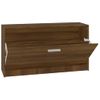 Banco Interior | Banco Zapatero Madera Contrachapada Marrón Roble 80x24x45 Cm Cfw2245846