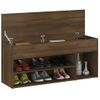 Banco Interior | Banco Zapatero Madera Contrachapada Roble Marrón 105x30x45 Cm Cfw1106935