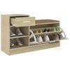 Banco Interior | Banco Zapatero Madera De Ingeniería Roble Sonoma 94,5x31x57 Cm Cfw3581274