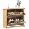 Mueble Zapato Moderno | Armario Zapatero Corona Madera Maciza De Pino 99x32x85 Cm Cfw8402750