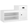 Zapatero | Mueble Zapato Moderno | Armario Zapatero Madera Contrachapada Blanco 100x42x60 Cm Cfw9370158