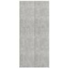 Zapatero | Mueble Zapato Moderno | Armario Zapatero Madera Contrachapada Gris 80x35,5x180 Cm Cfw6552197