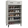 Zapatero | Mueble Zapato Moderno | Armario Zapatero Madera Contrachapada Gris Hormigón 60x35x105 Cm Cfw9569354