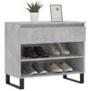 Zapatero | Mueble Zapato Moderno | Armario Zapatero Madera Contrachapada Gris Hormigón 70x36x60 Cm Cfw8422428