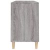 Zapatero | Mueble Zapato Moderno | Armario Zapatero Madera Contrachapada Gris Sonoma 102x36x60 Cm Cfw1110440