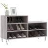 Zapatero | Mueble Zapato Moderno | Armario Zapatero Madera Contrachapada Gris Sonoma 102x36x60 Cm Cfw3610299