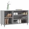 Zapatero | Mueble Zapato Moderno | Armario Zapatero Madera Contrachapada Gris Sonoma 102x36x60 Cm Cfw2860869