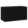 Zapatero | Mueble Zapato Moderno | Armario Zapatero Pared Madera Contrachapada Negro 70x35x38 Cm Cfw4134582