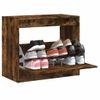 Zapatero | Mueble Zapato Moderno | Armario Zapatero De Madera De Ingeniería Roble Ahumado 80x42x69 Cm Cfw2142307