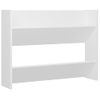 Zapatero | Mueble Zapato Moderno | Armario Zapatero De Pared Madera Contrachapada Blanco 80x18x60 Cm Cfw6946986