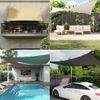 Toldo De Vela | Vela Parasol | Toldo Vela De Sombra Cuadrado Tela Oxford Gris Antracita 3x3 M Cfw7073792