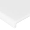 Cabecero Cama Con Led | Panel De Cabecera Cuero Sintético Blanco 163x16x78/88 Cm Cfw9099862