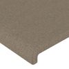 Cabecero Cama Con Led | Panel De Cabecera De Tela Gris Taupe 103x16x118/128 Cm Cfw6532716