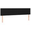 Cabecero Cama Con Led | Panel De Cabecera De Tela Negro 160x5x78/88 Cm Cfw4465270