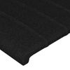 Cabecero Cama Con Led | Panel De Cabecera De Tela Negro 180x5x78/88 Cm Cfw2186549