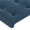 Cabecero Cama Con Led | Panel De Cabecera De Terciopelo Azul Oscuro 183x16x78/88 Cm Cfw7883836
