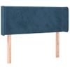 Cabecero Cama Con Led | Panel De Cabecera De Terciopelo Azul Oscuro 93x16x78/88 Cm Cfw4012812