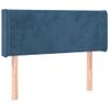 Cabecero Cama Con Led | Panel De Cabecera De Terciopelo Azul Oscuro 93x16x78/88 Cm Cfw6807501