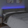 Cabecero Cama Con Led | Panel De Cabecera De Terciopelo Gris Claro 163x16x78/88 Cm Cfw9965604