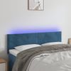 Cabecero Cama Con Led | Panel De Cabecera De Terciopelo Marrón Oscuro 144x5x78/88 Cm Cfw9528640