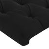 Cabecero Cama Con Led | Panel De Cabecera De Terciopelo Negro 83x16x118/128 Cm Cfw3637706