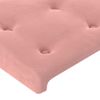 Cabecero Cama Con Led | Panel De Cabecera De Terciopelo Rosa 103x16x78/88 Cm Cfw1579098