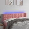 Cabecero Cama Con Led | Panel De Cabecera De Terciopelo Rosa 147x16x78/88 Cm Cfw8729663