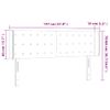 Cabecero Cama Con Led | Panel De Cabecera De Terciopelo Rosa 147x16x78/88 Cm Cfw8729663